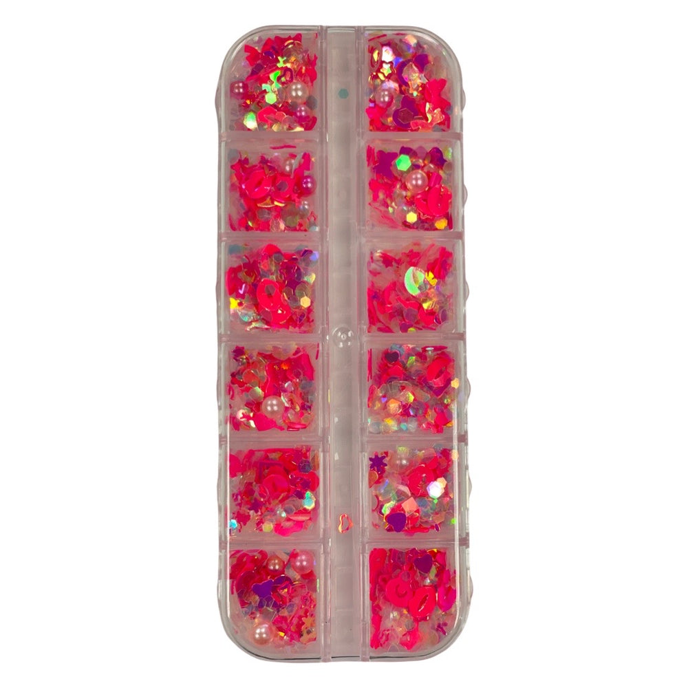 Mix pink  Sequin - 12 Styles 1076