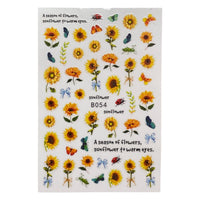 Nail Sticker - B054 Sunflowers
