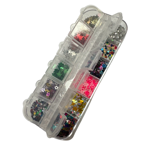 Star Sequin-  Mix color 12 Styles Box