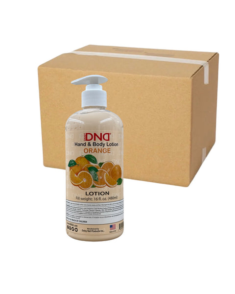 *(Case 24pk) DND Hand & Body Lotion Orange 16oz - w/Pump