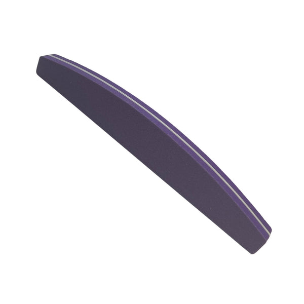 Half Moon Sponge Nail File  100/ 180 Sponge - Purple