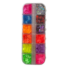 Sequin Mix Hearts Hollow Neon - 12 Styles
