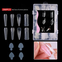 24 Pcs Silicone Gel Pad Trasparent  French Matte  Dual Form