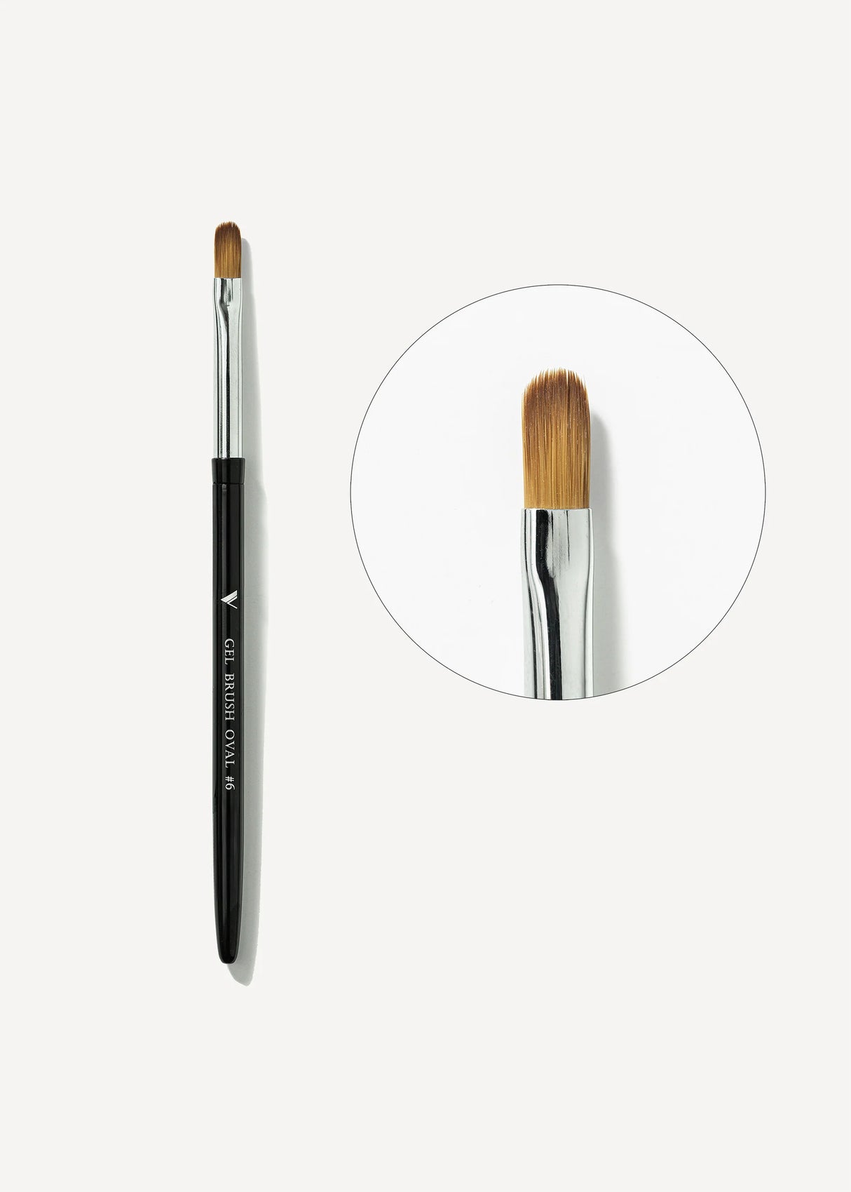 Builder Gel Oval  Brush #6 - V Beauty Pure