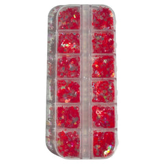 Mix  Red  Nail Sequin