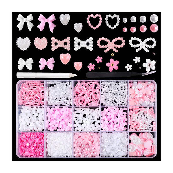 Rhinestone Kit Box #01 - w/ Wax Pen & Tweezer