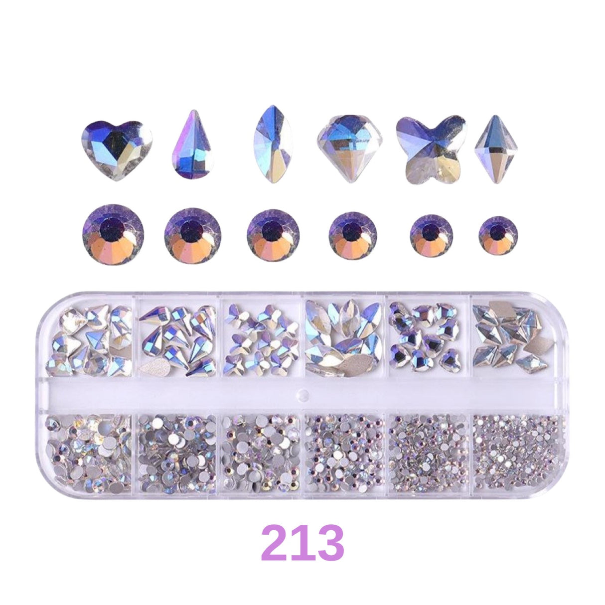 Mix Nail Crystals - 12 Styles