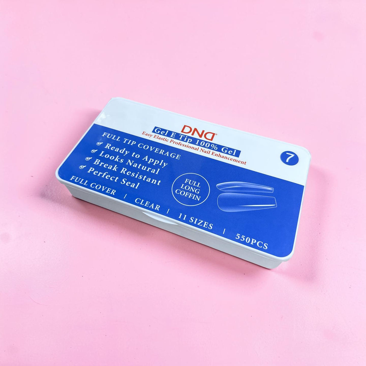Full Long Coffin #7 | Soft Gel Tips - 550PC