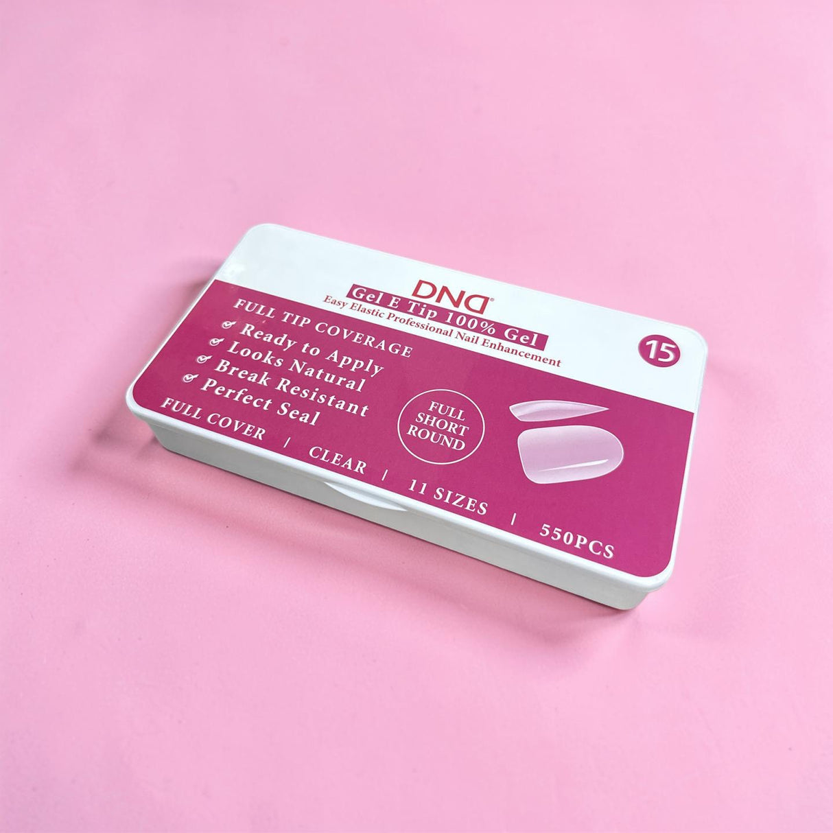 Full Short Round  #15 | Soft Gel Tips 11Sizes - 550PC