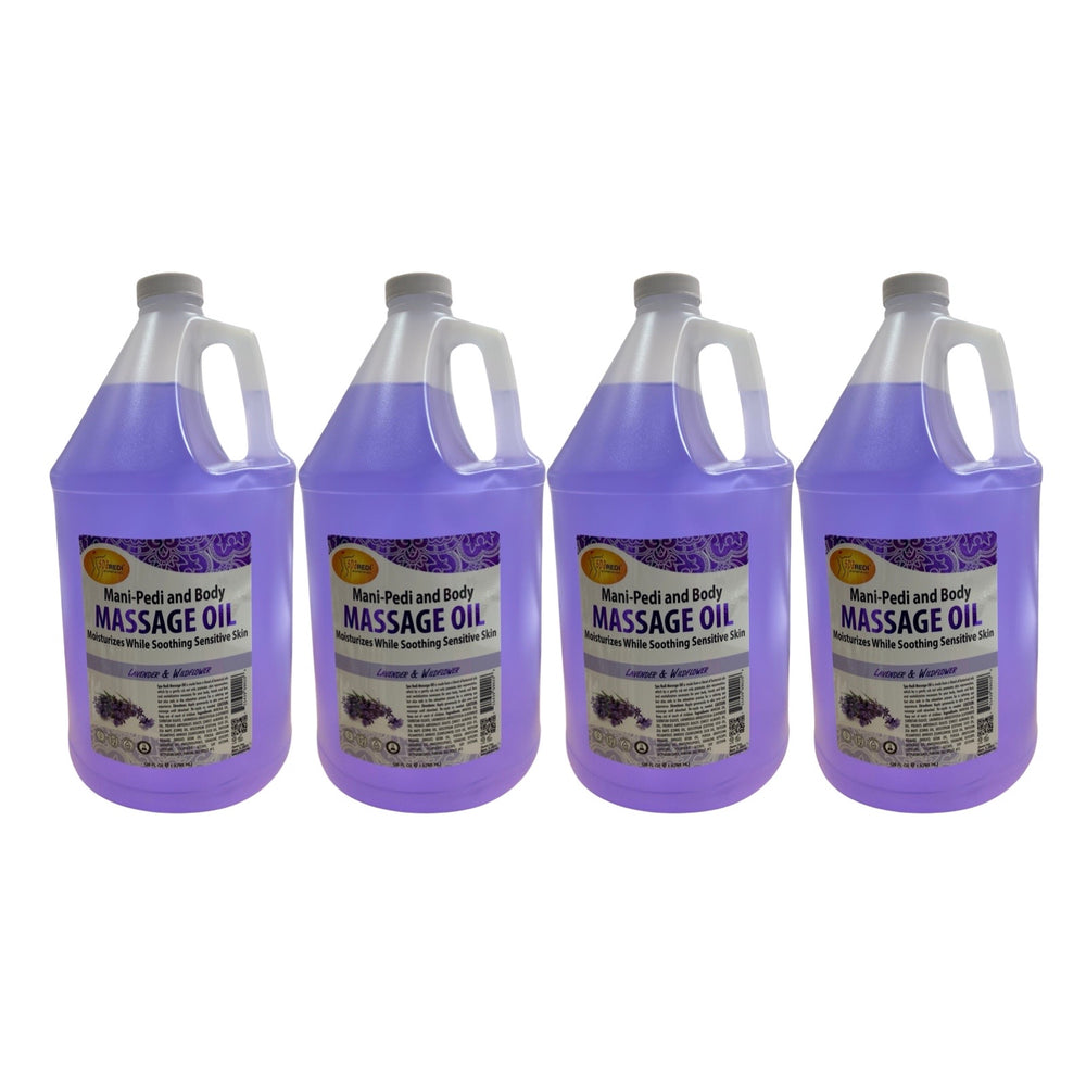 *Lavender & Wildflower Mani-Pedi & Body Massage Oil -Case (4x128oz)