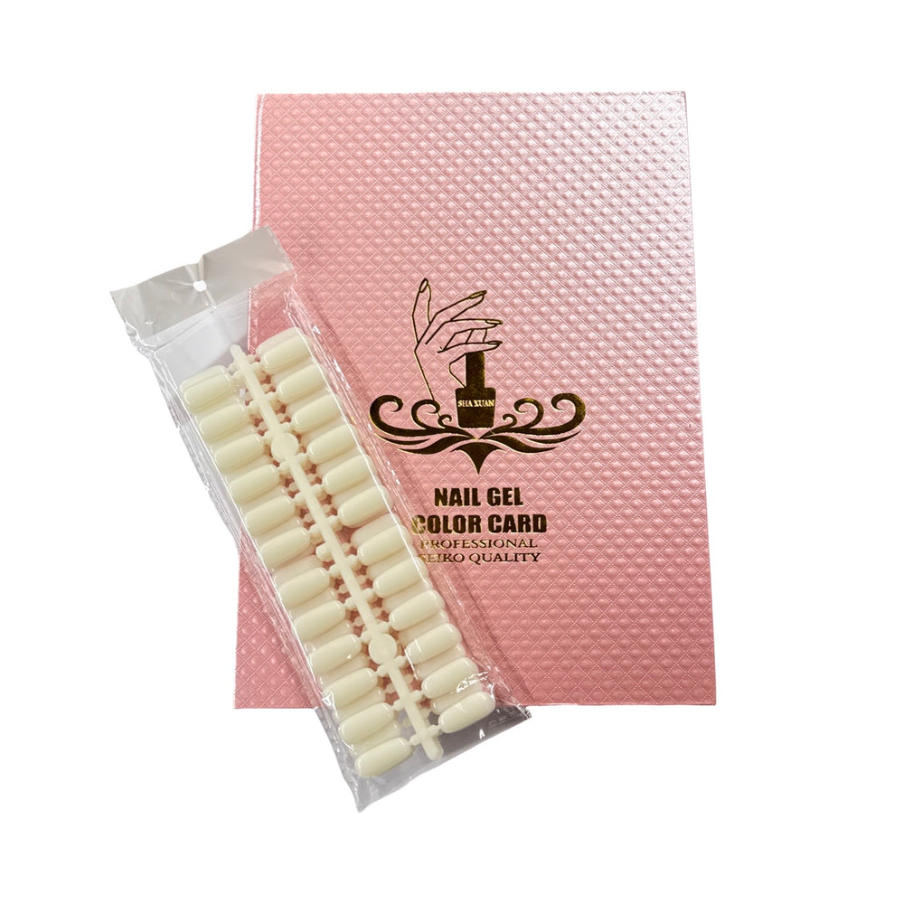 216 pc. Pink Nail Polish Color Chart Box