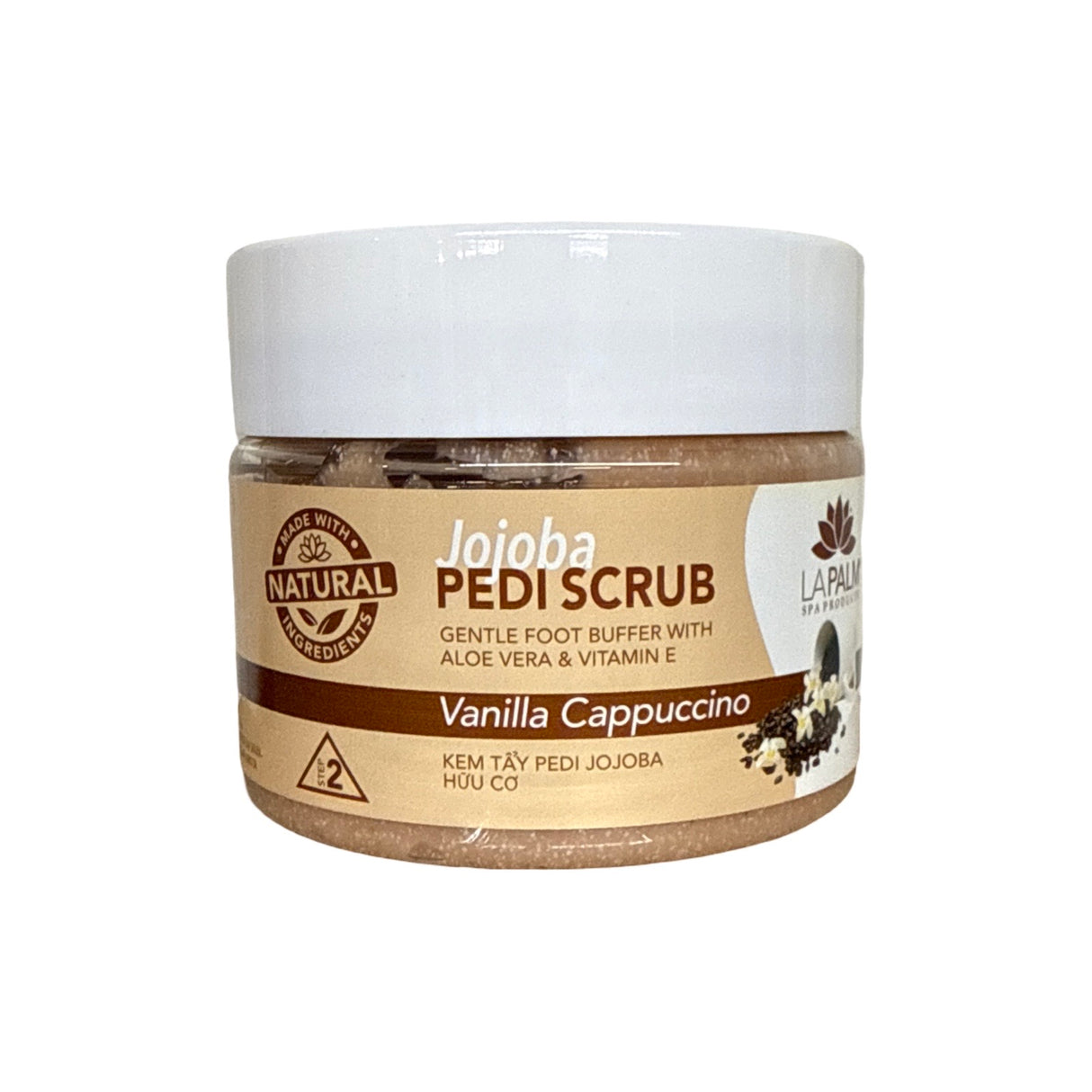 Jojoba Pedi Scrub Gel 12oz - Vanilla Cappuccino