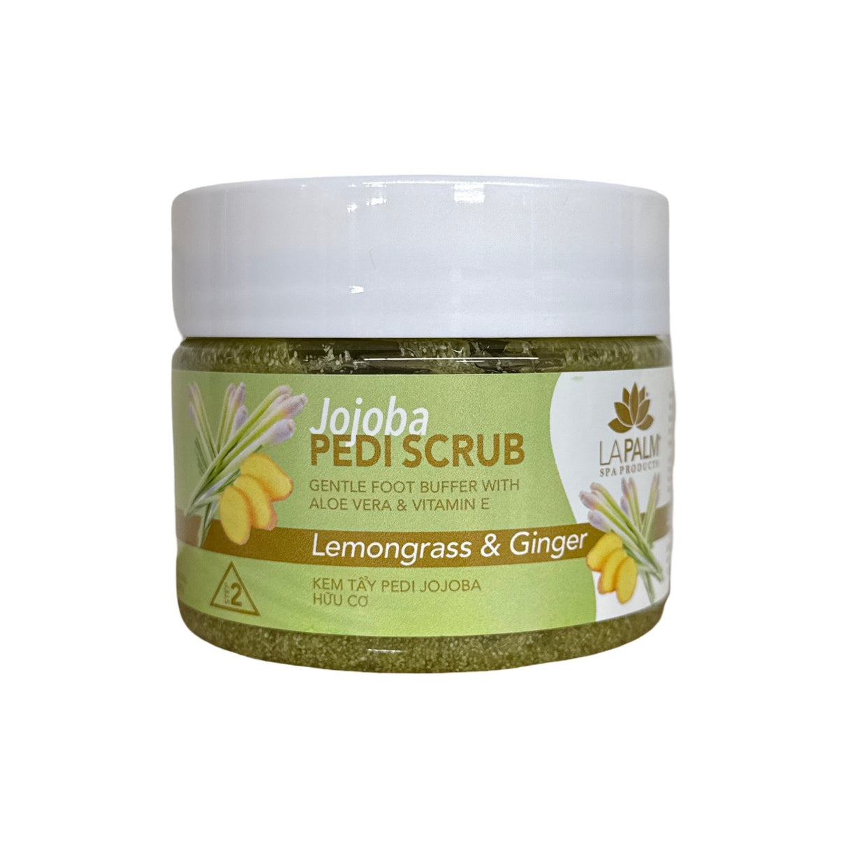 Jojoba Pedi Scrub Gel 12oz - Lemongrass Ginger