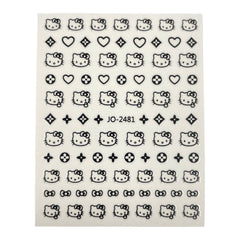 Black Hello Kitty Sticker - JO-2481
