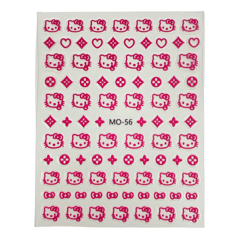 3D Pink Hello Kitty Sticker - MO-56
