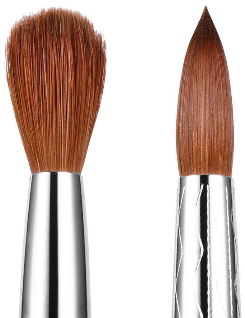 NotPolish Kolinsky Brush #16 - Aluminum Handle