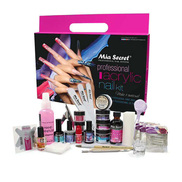Amazon.com: Morovan Acrylic Nail Kit for Beginners: with Everything Professional  Acrylic Nail Kits Set with Glitter Acrylic Powder UV Lamp for Nail  Extension - Complete DIY Starter Acrylic Nail Supplies Set :