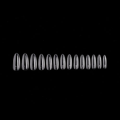 PRO-X Soft Gel Nail Tips 24 - Natural Round Long - 14 Sizes | 600pc