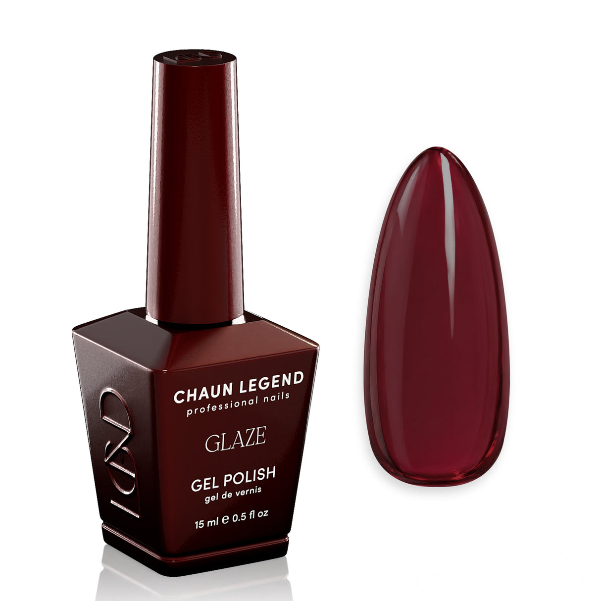 Chaun Legend Cherry Fangs LGG01 bottle and swatch