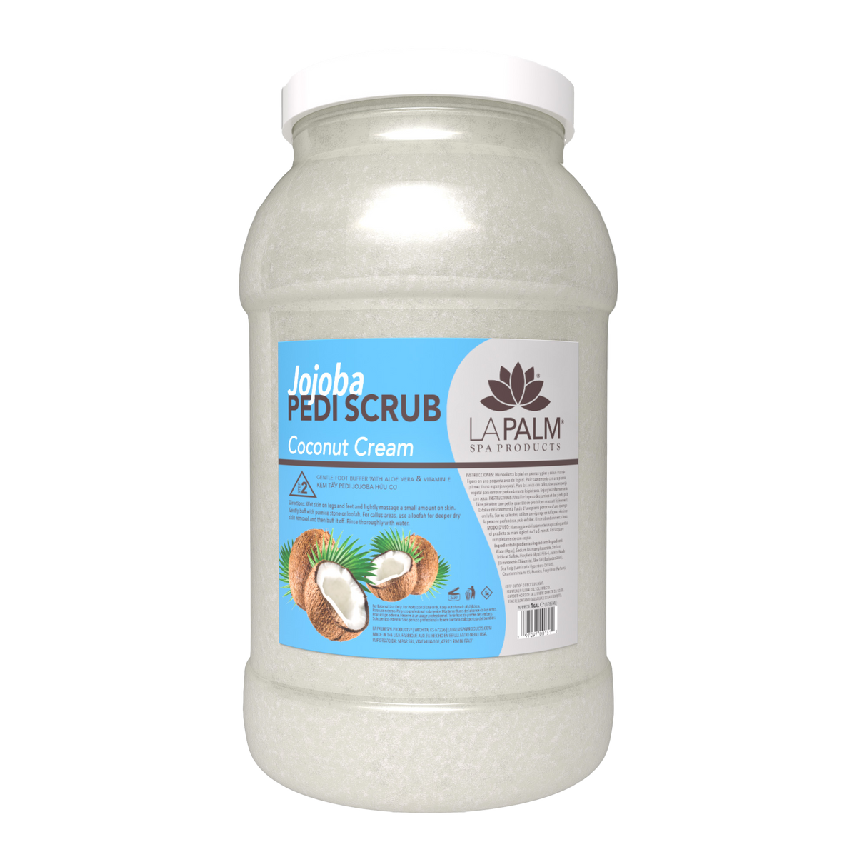 Jojoba Pedi Scrub 128oz - Coconut Cream