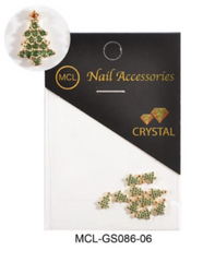 Tree Charm w/ Rhinestone #06 - 10pc
