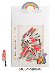 Bloody Knives Charms #2 - 30pc