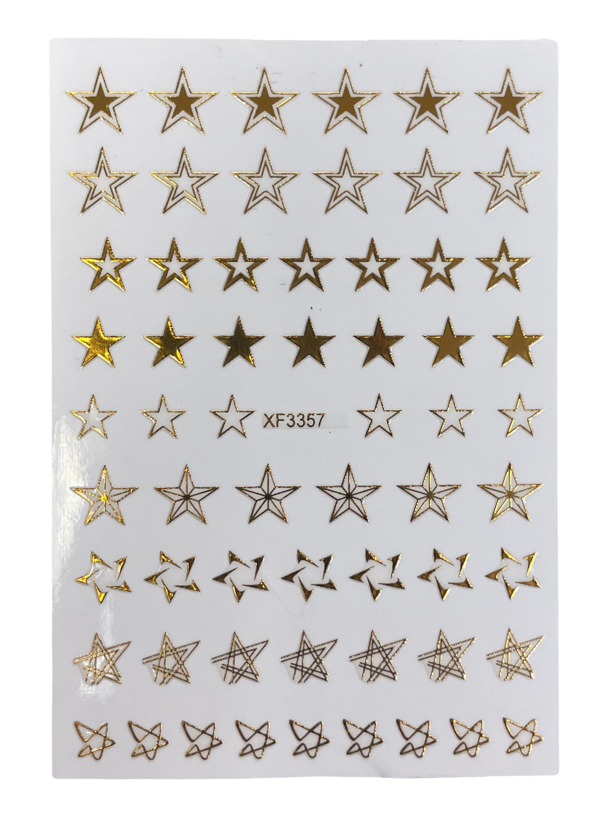 Gold Star Nail Sticker -XF3357