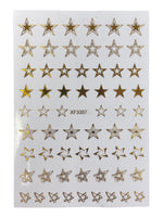 Gold Star Nail Sticker -XF3357