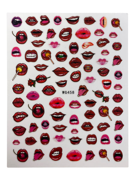 Lips Nail Sticker -WG458