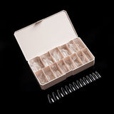 PRO-X Soft Gel Nail Tips 09 - Natural Stiletto Long - 14 Sizes | 600pc