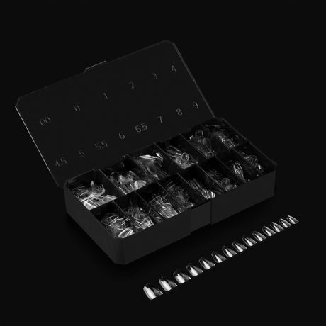 Gel-X Natural Coffin Extra Short 2.0 Box of Tips 14 Sizes