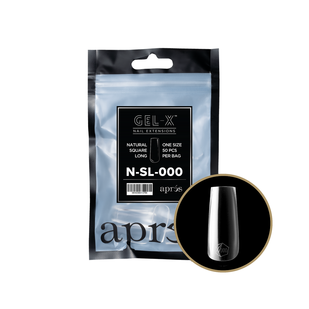 Gel-X Natural Square Long 2.0 Refill Bag