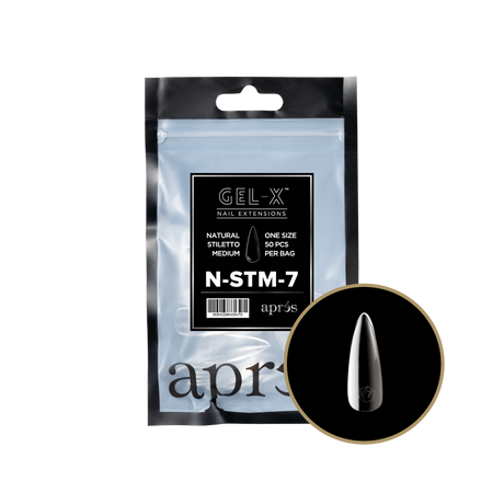 Gel-X Natural Stiletto Medium 2.0 Refill Bag