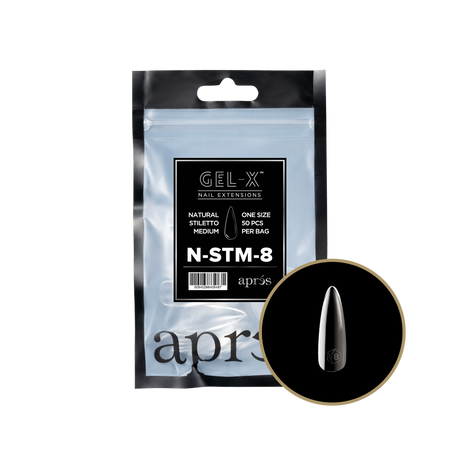 Gel-X Natural Stiletto Medium 2.0 Refill Bag