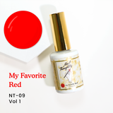 NT-09 My Favorite Red Color Gel 10ml - Nail Thoughts