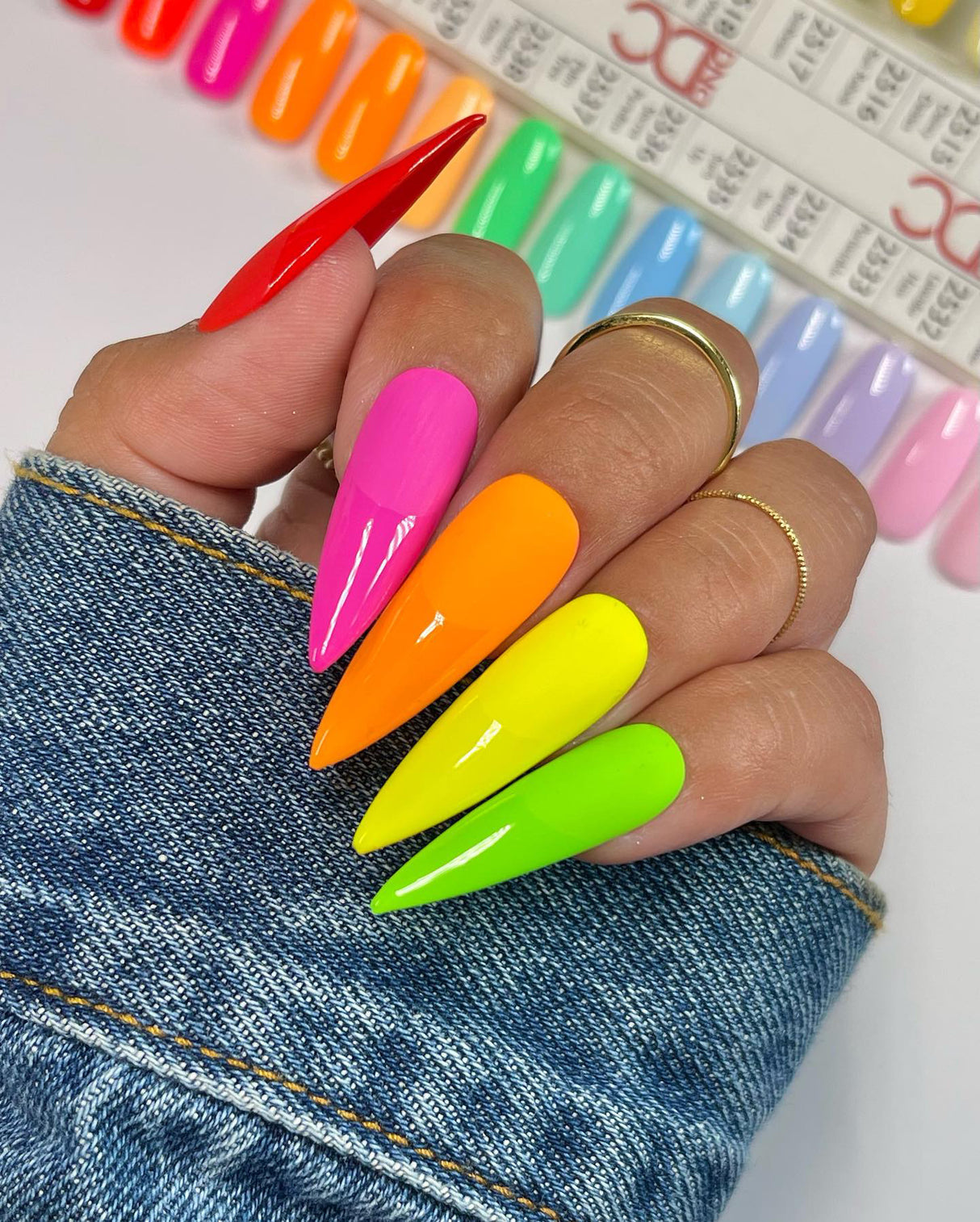 Full Long Stiletto #4 | Soft Gel Tips 11 Sizes - 550PC