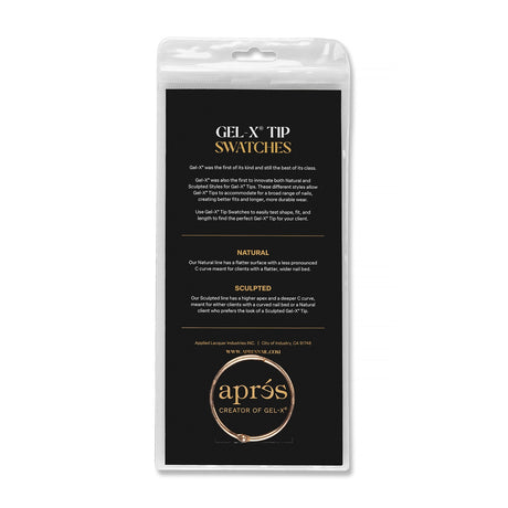 Gel-X Tip Swatch: Natural/Sculpted Square Long