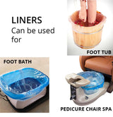 *Disposable Spa Bag Liner for Pedicure (Blue) - 100 pc