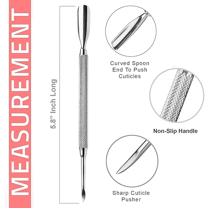 Cuticle Pusher w/ Long Cleaner #2