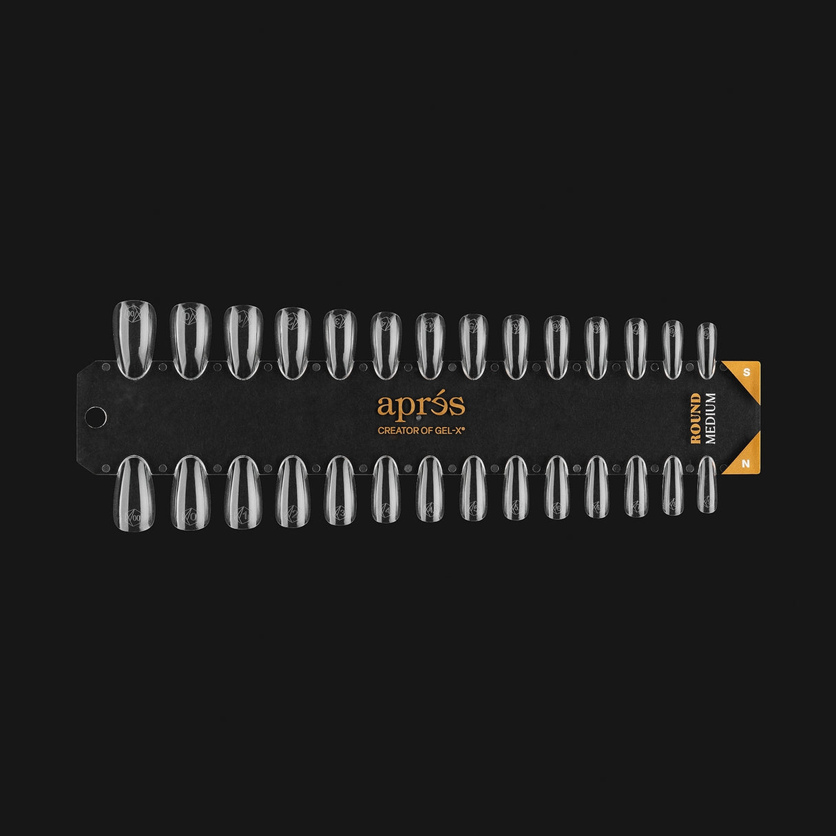 Gel-X Tip Swatch: Natural/Sculpted Round Medium