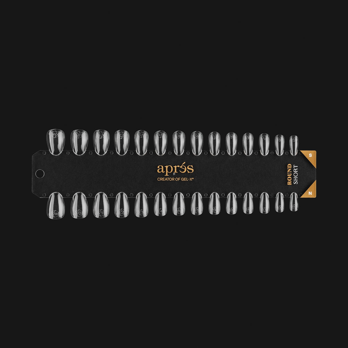 Gel-X Tip Swatch: Natural/Sculpted Round Short