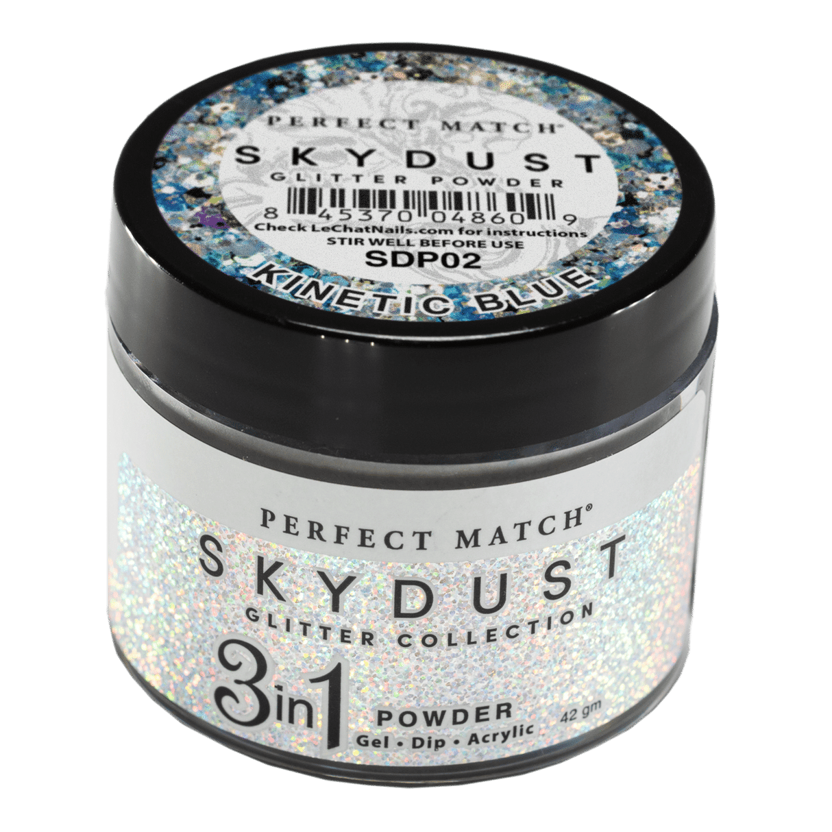 SDP02 Kinetic Blue - Sky Dust Glitter 3in1 Powder