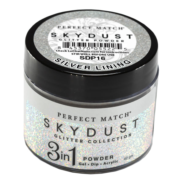 SDP16 Silver Lining - Sky Dust Glitter 3in1 Powder
