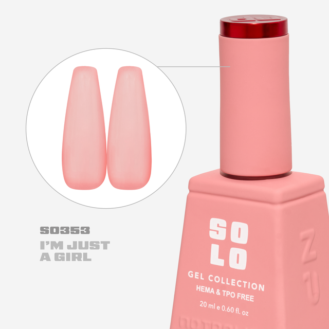 Notpolish Solo Gel SO353 I’m Just A Girl 20ml gel polish swatch
