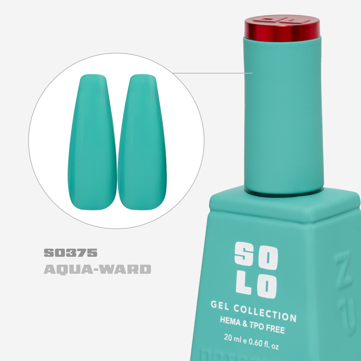 Notpolish Solo Gel SO375 Aqua-Ward 20ml gel polish swatch