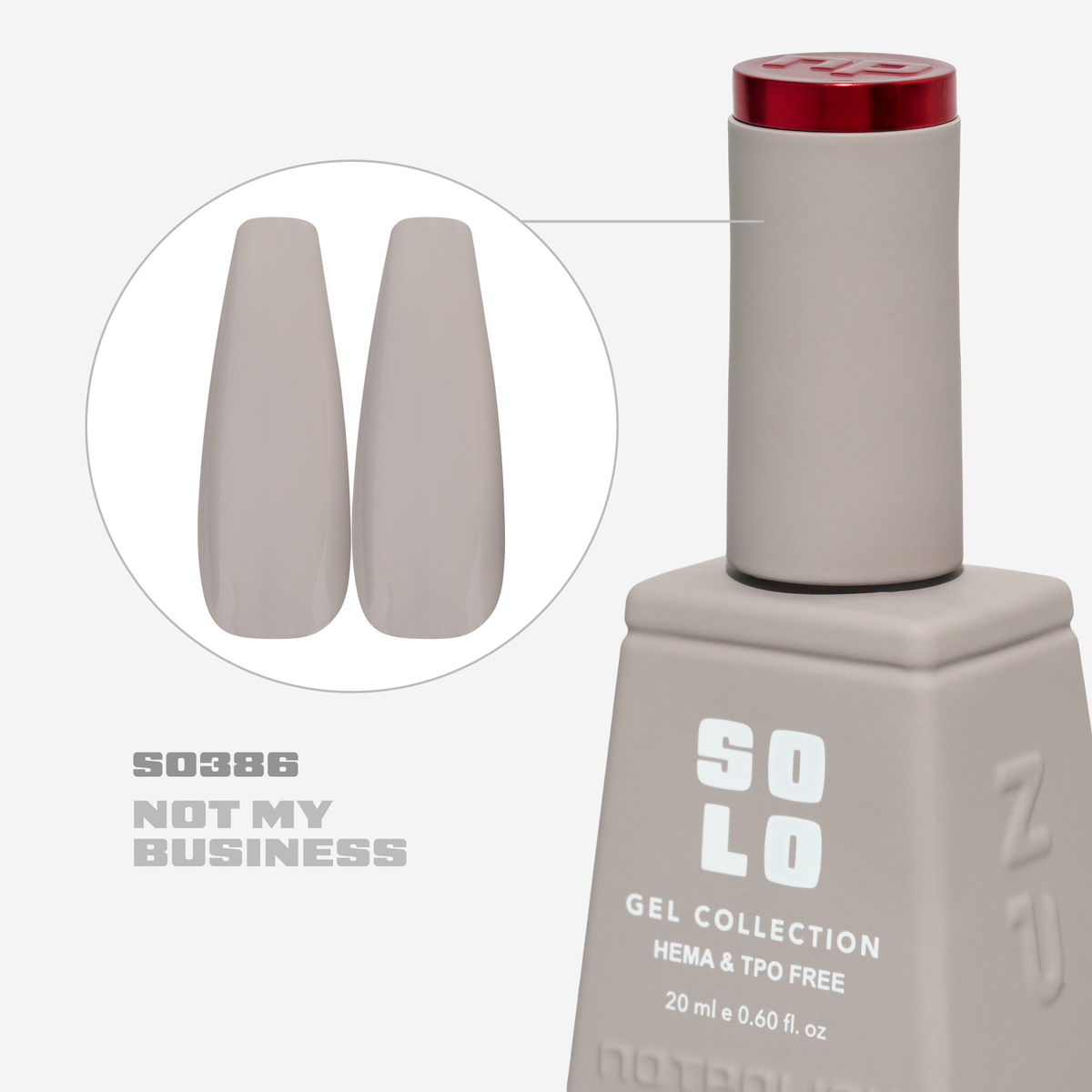 Notpolish Solo Gel SO386 Not My Business 20ml gel polish swatch