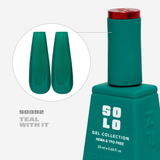 Notpolish Solo Gel SO392 Teal With It 20ml gel polish swatch