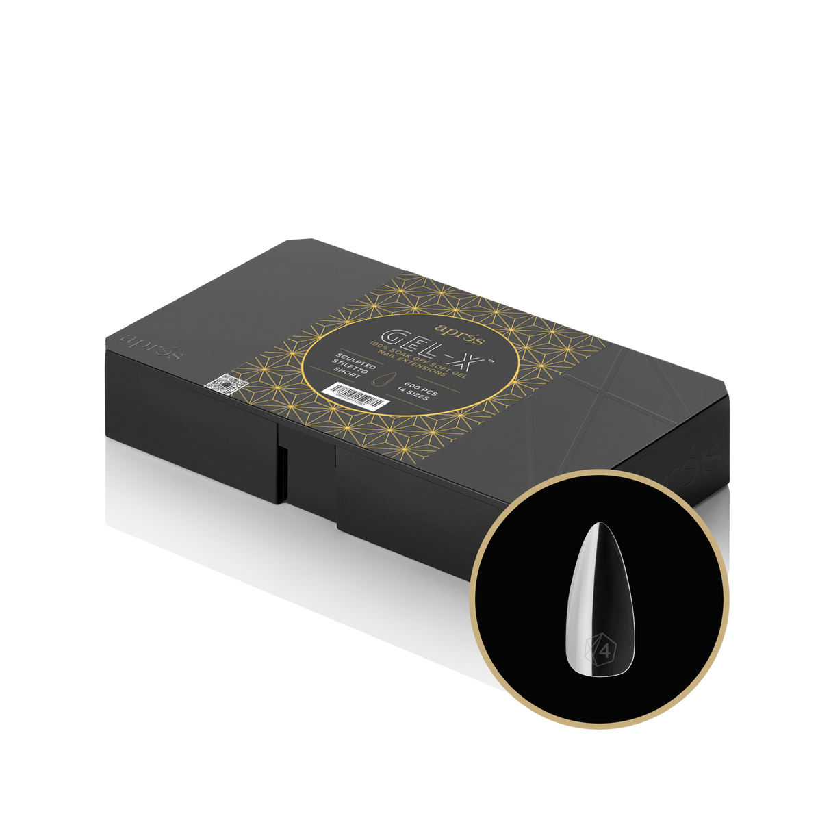 GEL-X® Sculpted Stiletto Short Box Of Tips - Pro (600PCS)