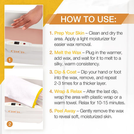 Paraffin Bath with GiGi Peach Paraffin Wax, 6 lbs