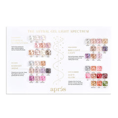 Astral Gel Couleur Collection Swatch Card